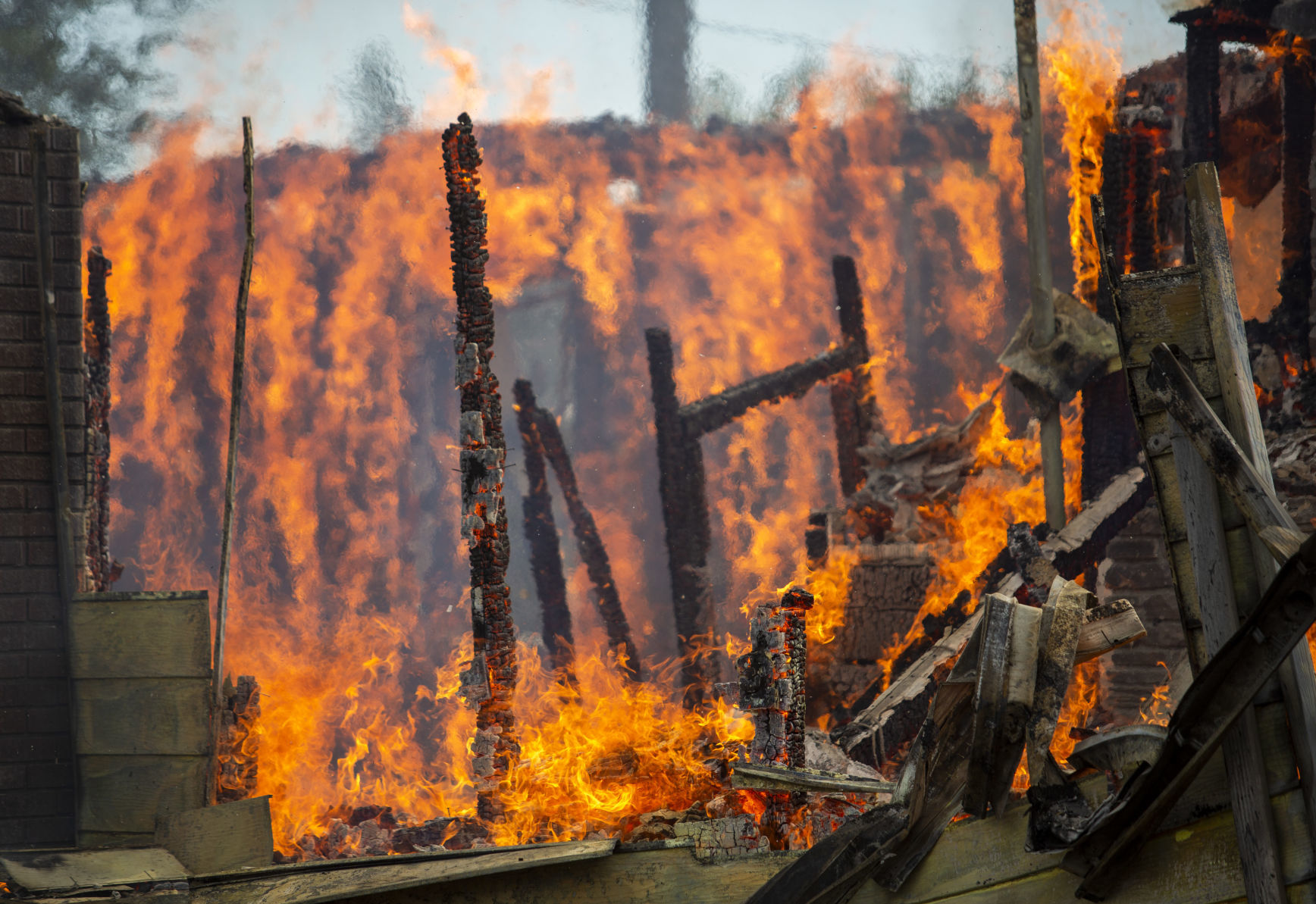 Firefighters train with a control burn